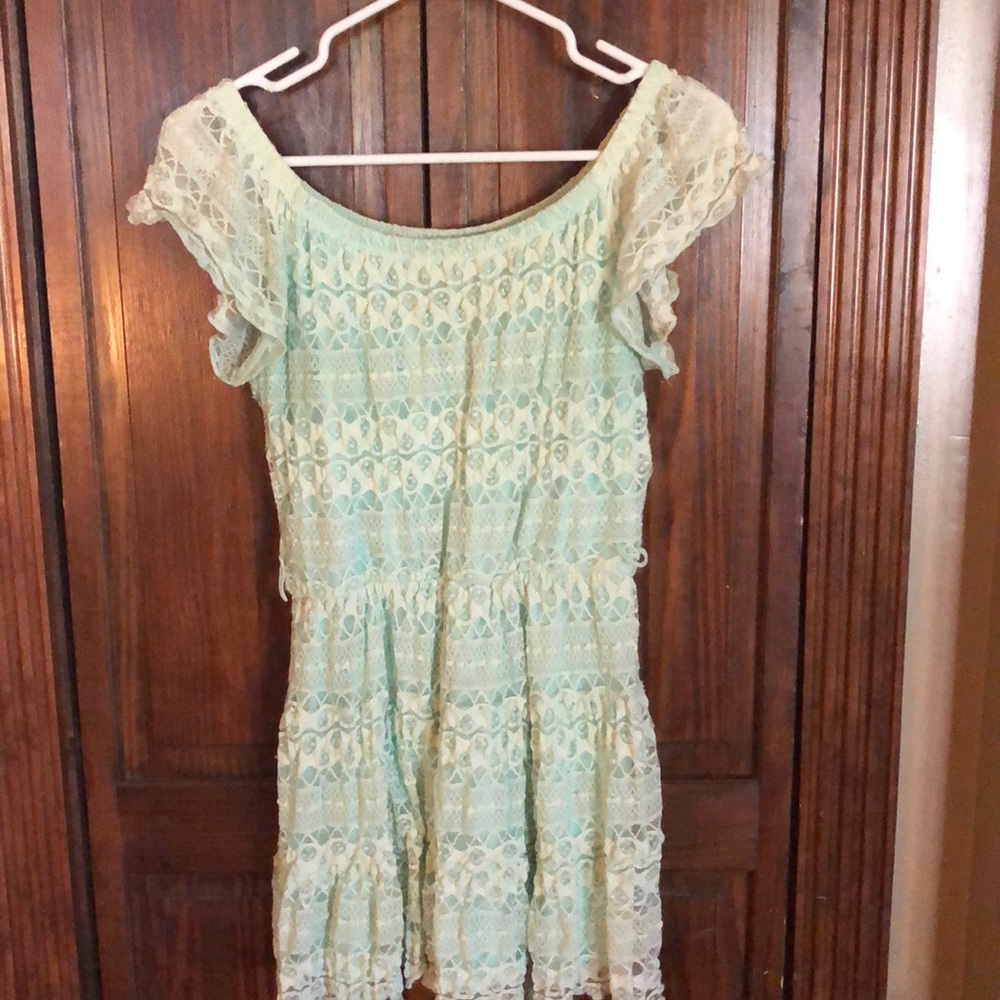 Ruffled mini dress